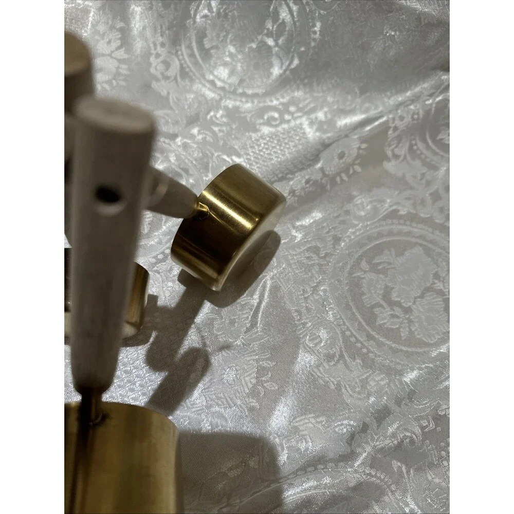 Stainless Steel Measuring Cups Spoons Gold Tone